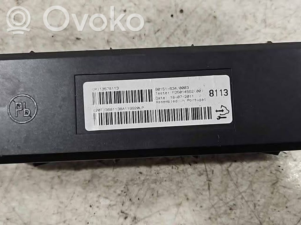 Opel Astra J Unité de contrôle climatisation / chauffage 