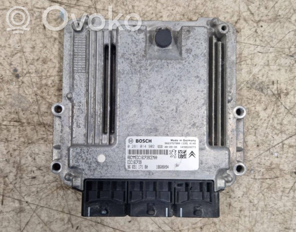 Sterownik / Moduł ECU   0281014902,9663757980,9665117180