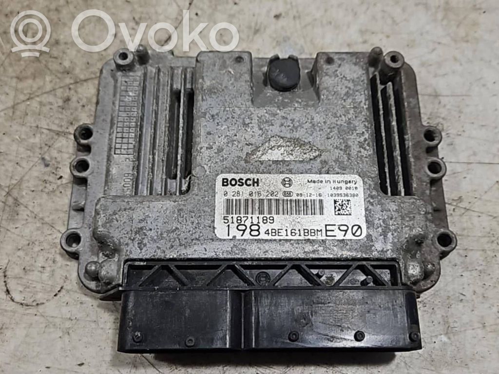 Engine control unit/module   0281016202,51871189,4BE161BBM