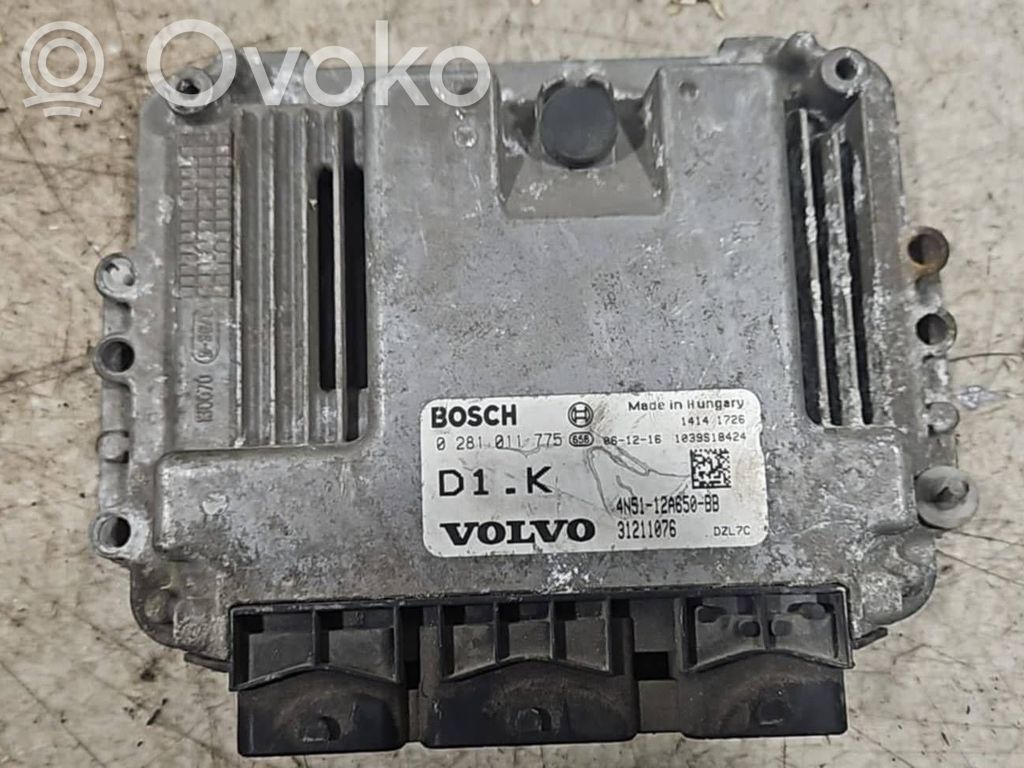 Engine control unit/module   0281011775,31211076,4N5112A650BB