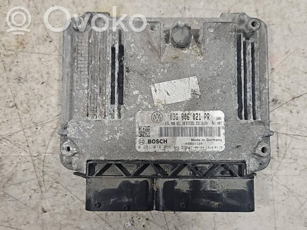 Engine control unit/module   03G906021PR,03G906021AB,0281014066