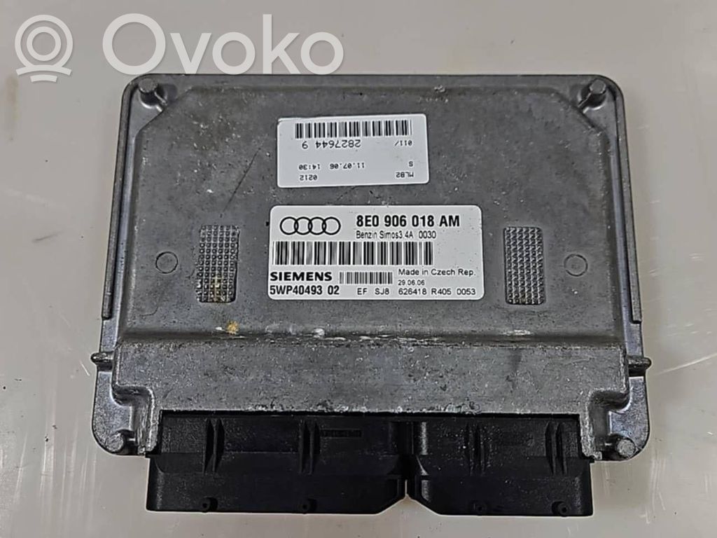 Engine control unit/module   8E0906018AM,5WP4049302