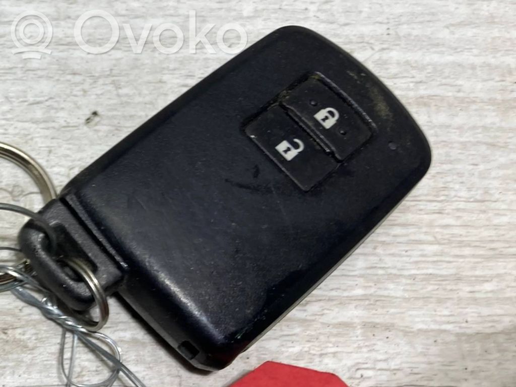 Toyota Yaris Klucz / Karta zapłonu 