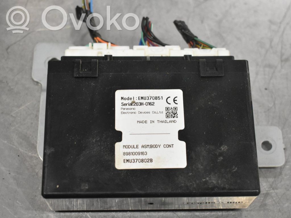 Isuzu D-Max Other control units/modules 