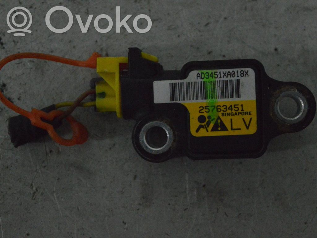 Czujnik uderzenia Airbag   25763451,AD3451XA018X