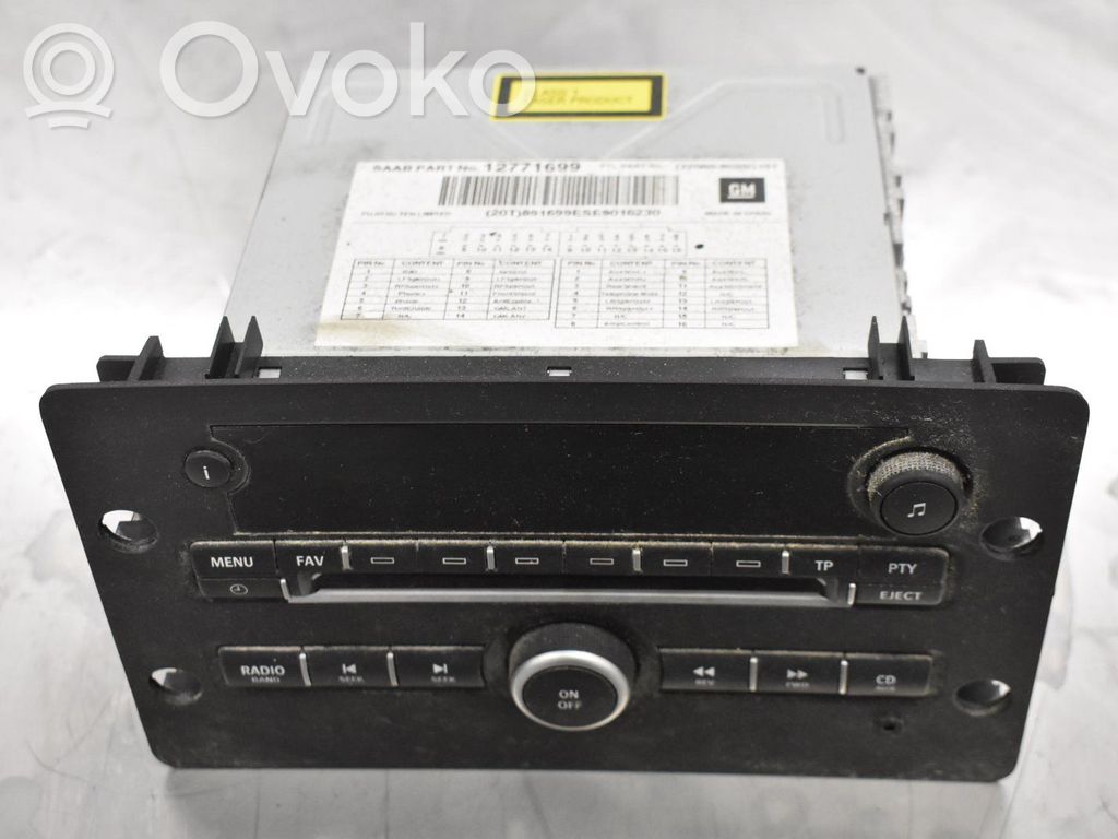 Radio/CD/DVD/GPS-pääyksikkö   12771699