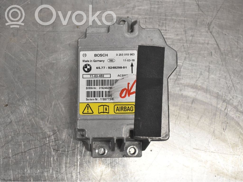 Airbag control unit/module   65779248298,0285010963