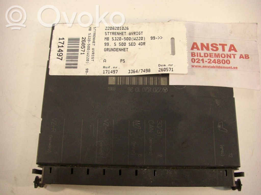 Mercedes-Benz S W220 Alte unități/module de control 