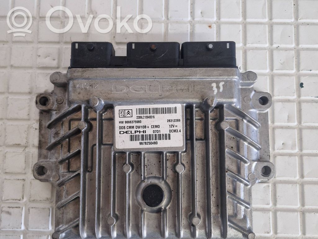 Peugeot 508 Engine control unit/module 