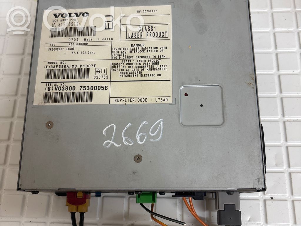 Volvo V50 Navigation unit CD/DVD player 