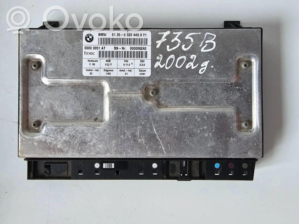 Module de commande de siège   61356920449901,69204499