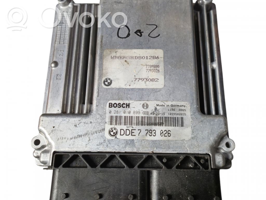 BMW 7 E65 E66 Engine control unit/module 