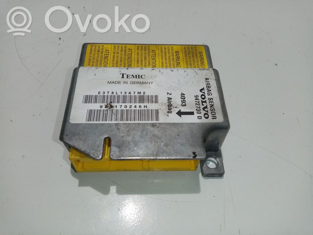 Volvo C70 Airbag control unit/module 