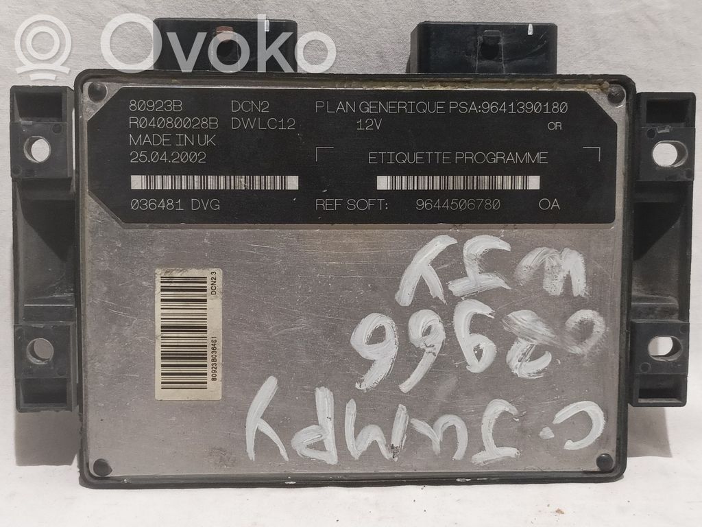 Engine control unit/module   9644506780,9641390180,R04080028B