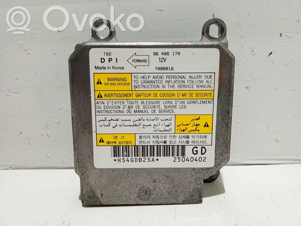 Airbag control unit/module   96406170,7088816