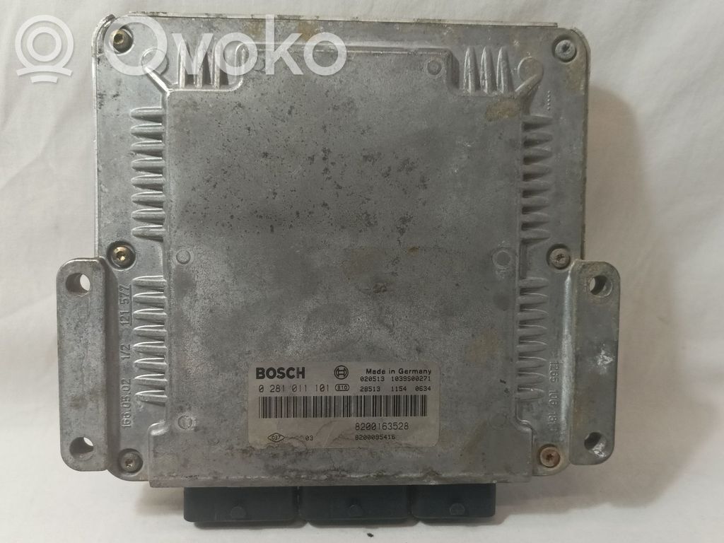 Sterownik / Moduł ECU   0281011101,8200163528