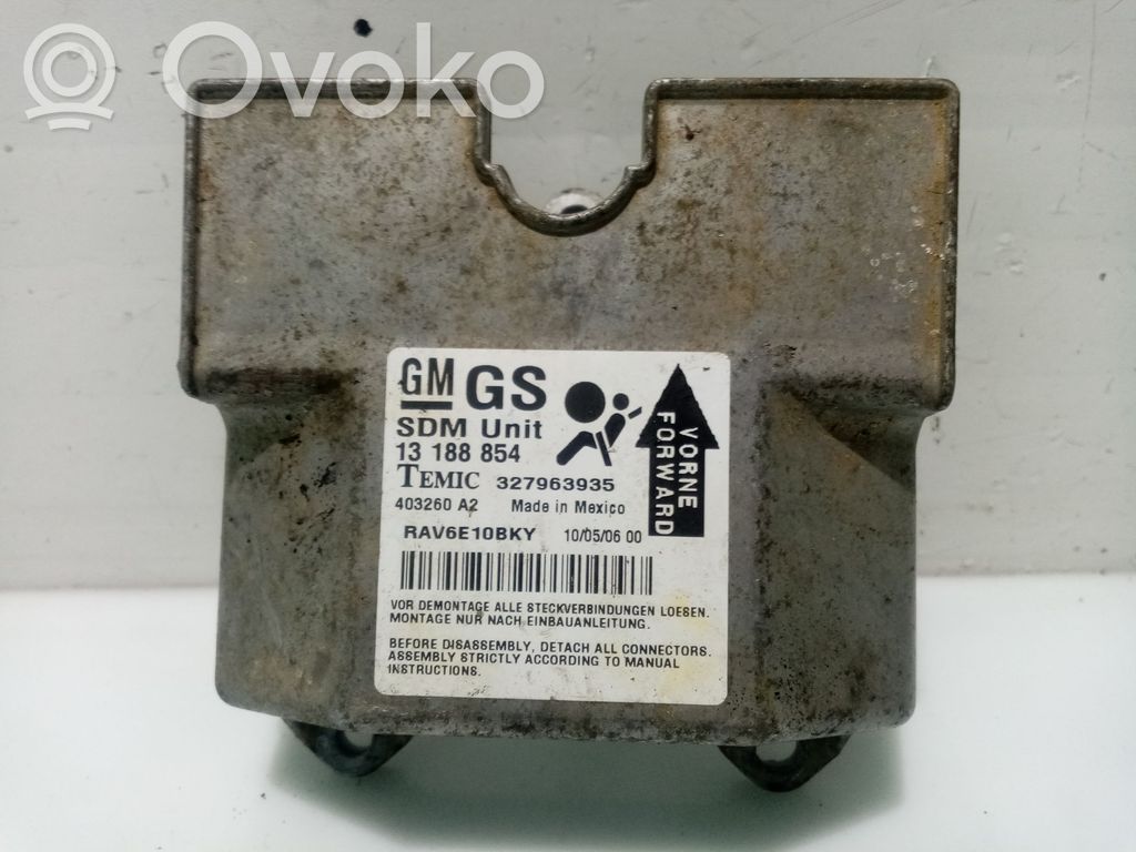 Sterownik / Moduł Airbag   13188954,327963935,1388854