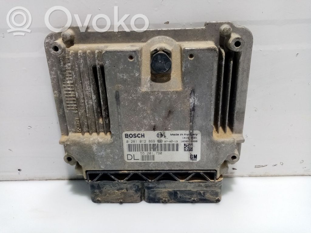 Unidad de control/módulo del motor   0281012869,55201790