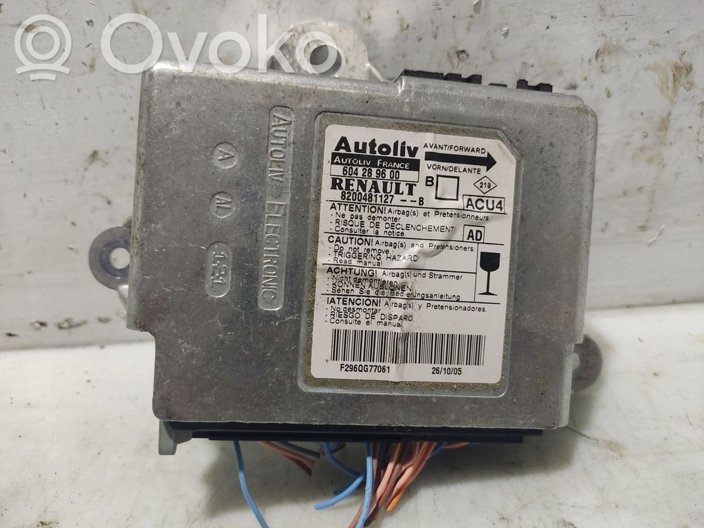 Renault Megane II Unitate/modul de comandă airbaguri 