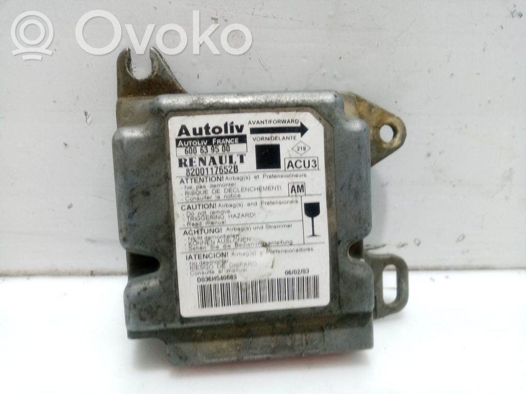 Renault Scenic I Module de contrôle airbag