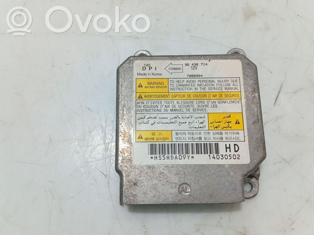 Chevrolet Aveo Airbag control unit/module 