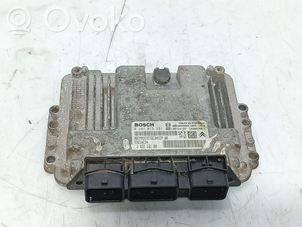 Engine control unit/module   9662213180,9653958980,0281013331