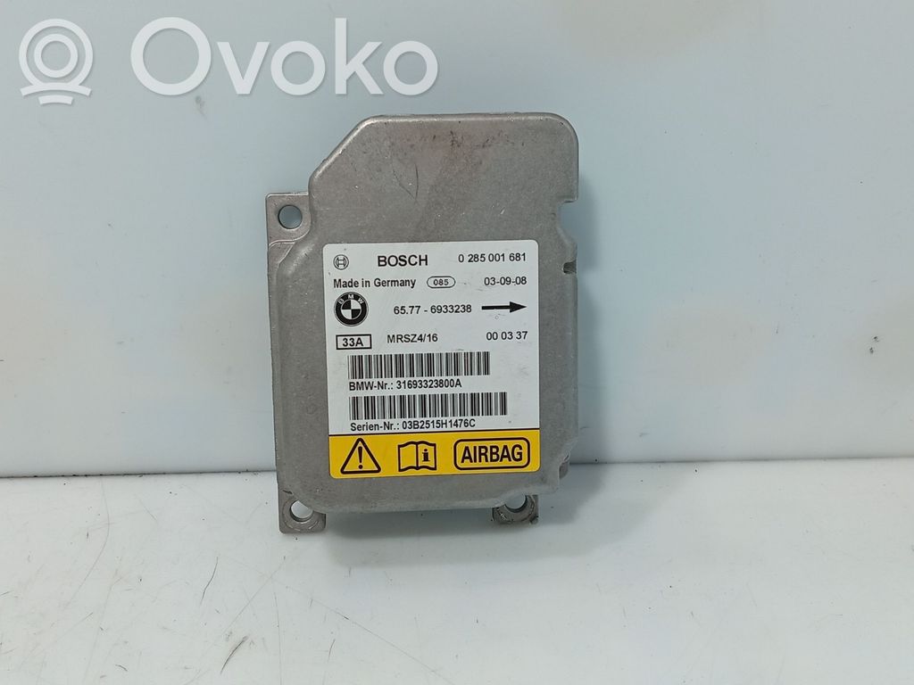 Unidad de control/módulo del Airbag   31693323800A,0285001681,03B2515H1476C