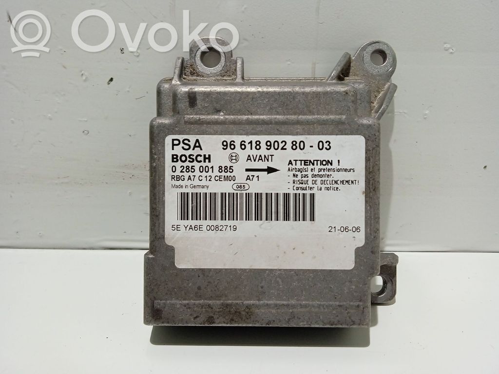 Peugeot 207 Unitate/modul de comandă airbaguri 