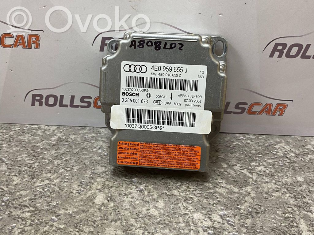 Audi A8 S8 D3 4E Airbag control unit/module 