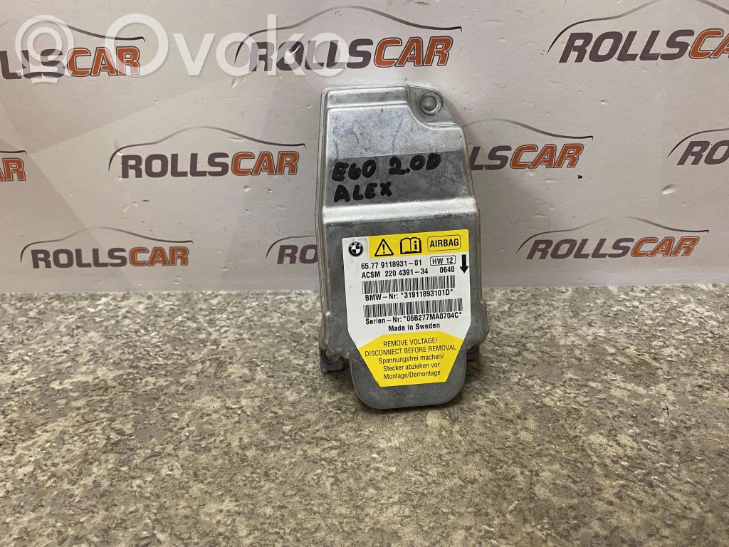 BMW 5 E60 E61 Airbag control unit/module 