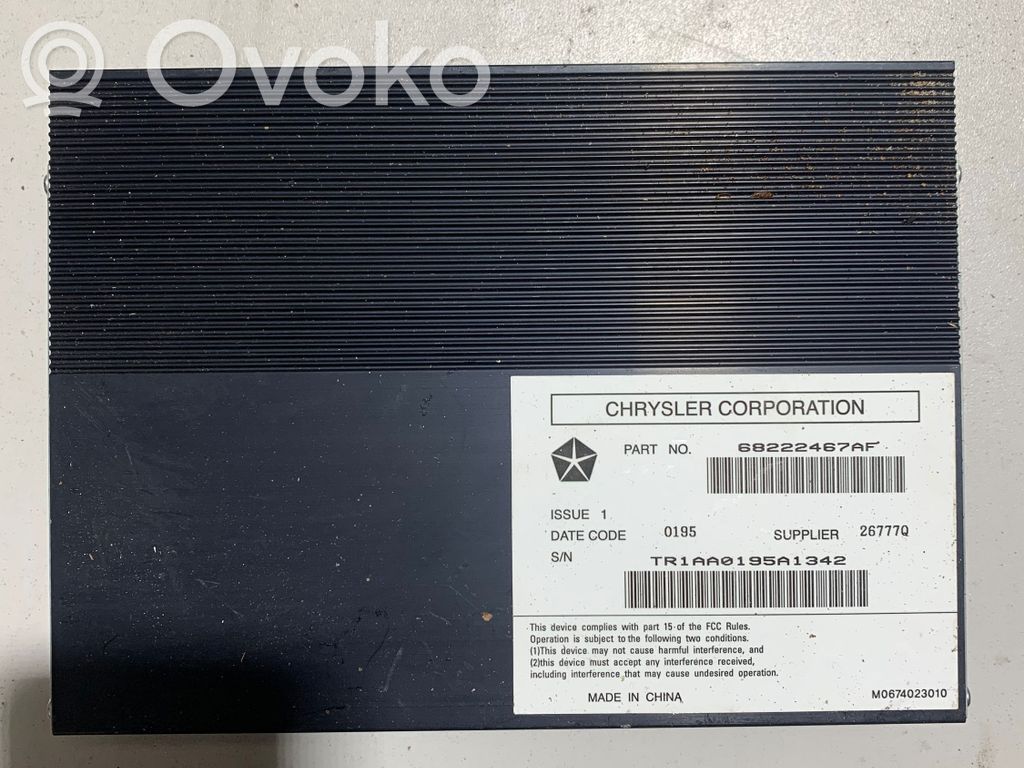 Garso stiprintuvas   68222467AF,267770