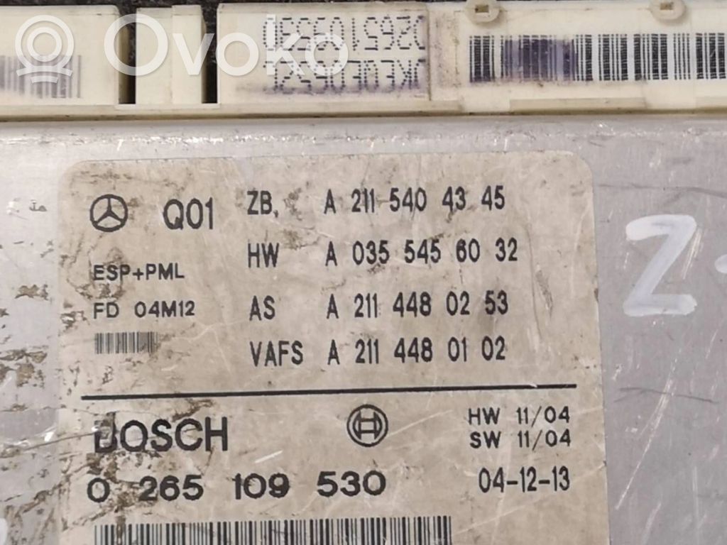 Mercedes-Benz E W211 ESP (stability system) control unit 