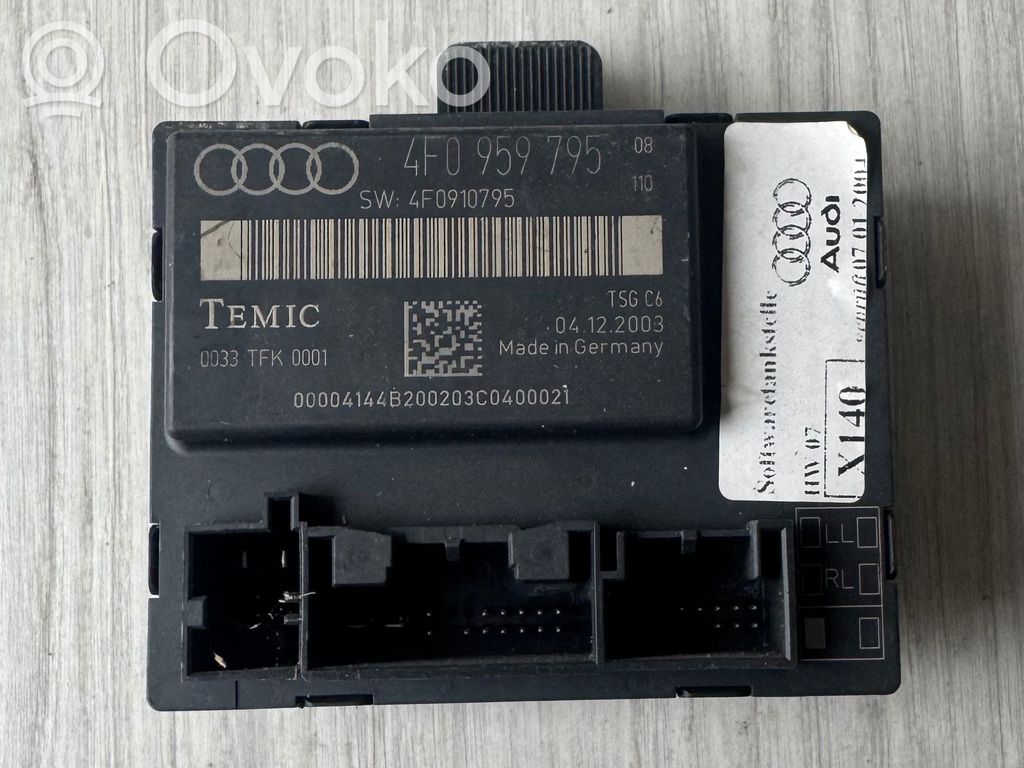 Unité de commande module de porte   4F0959795,8200203004,04122003,4F0910795