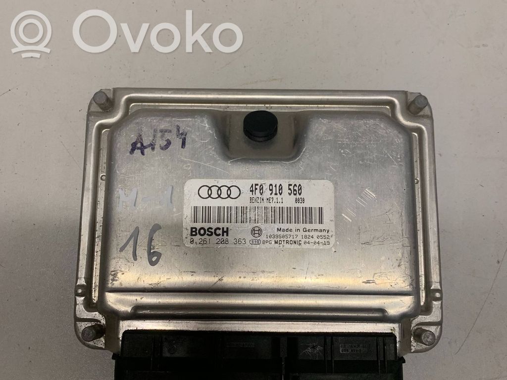 Engine control unit/module   4F0910560,1039S05717,0261208363