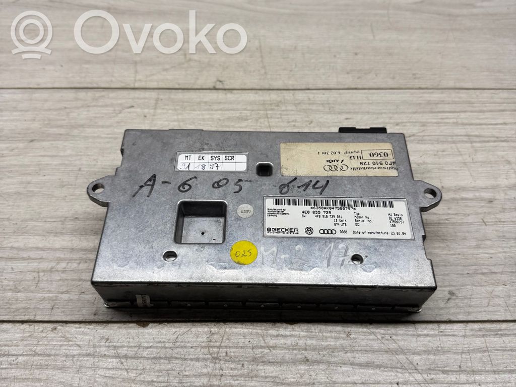 MMI-Steuergerät   4E0035729,4F0910729