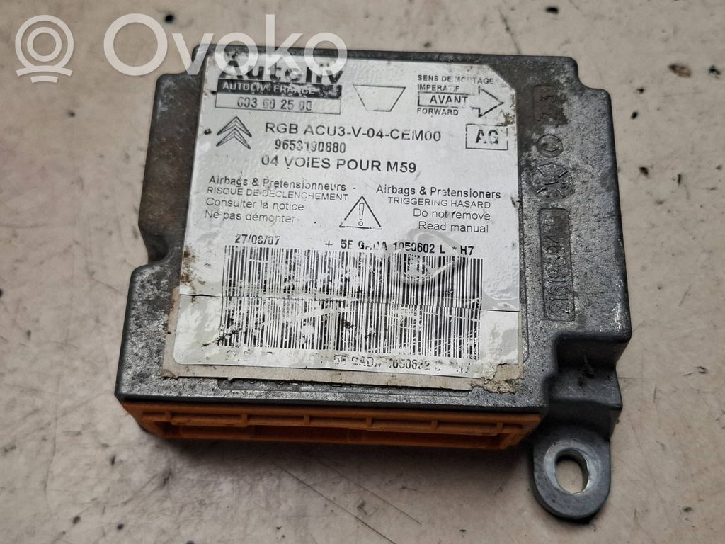 Citroen Berlingo Airbag control unit/module 