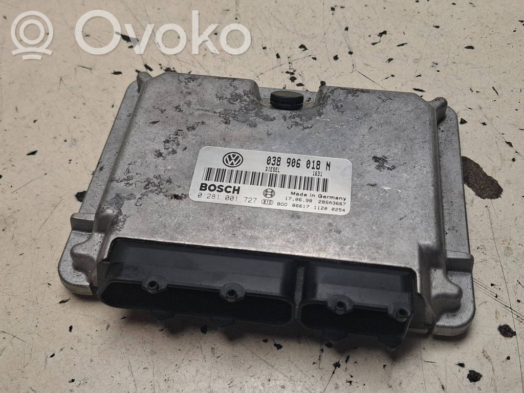 Engine control unit/module   038906018N,0281001727,28SA3667
