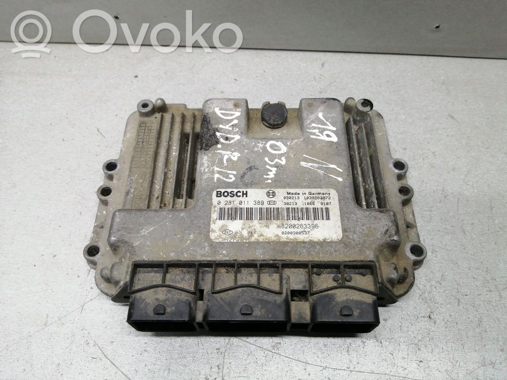 Engine control unit/module   8200263396,0281011389