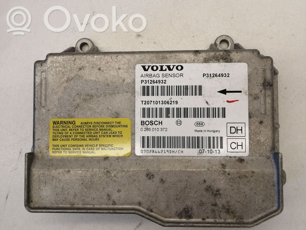 Airbag control unit/module   31264932,P31264932,0285010372