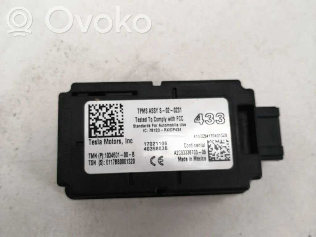 Tesla Model X Tire pressure control unit 