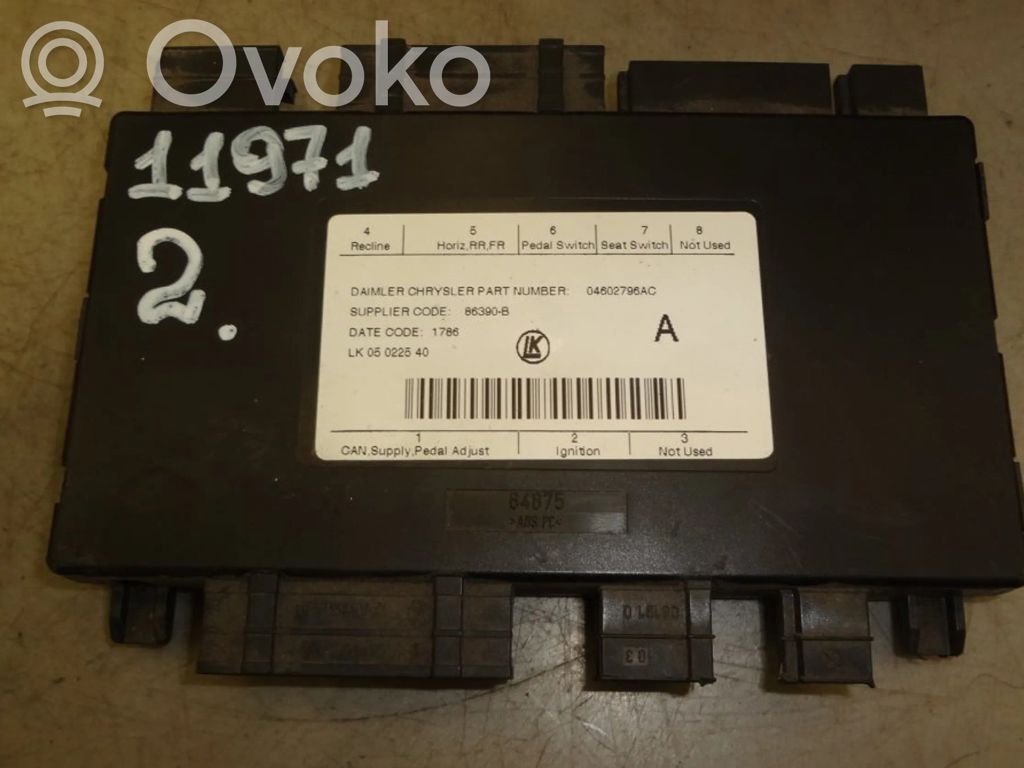 Seat control module   04602796AC