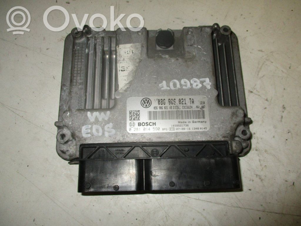 Engine control unit/module   0281014590,03G906021TA