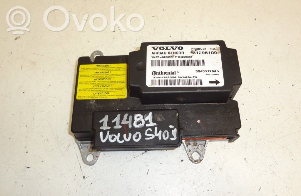 Airbag control unit/module   00405178A5,31295109