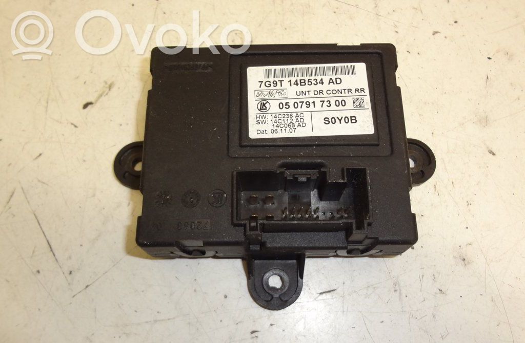 Unidad de control/módulo de la puerta   7G9T14B534AD