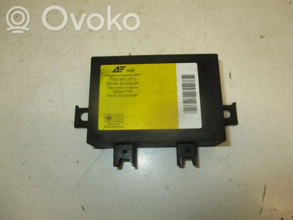 Immobilizer control unit/module   5WK4778,95VW19A366BC,7M0953257E