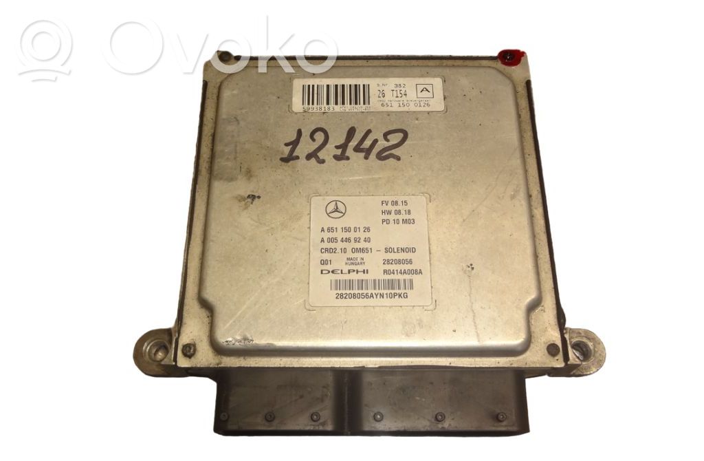 Mercedes-Benz C W204 Engine control unit/module 