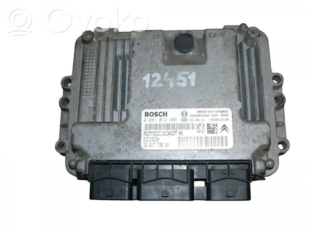 Citroen Xsara Picasso Engine control unit/module 