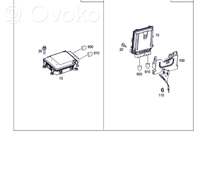 Mercedes-Benz E W212 Engine control unit/module 