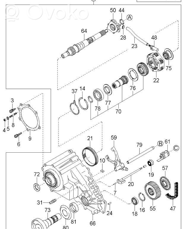 KIA Sorento Skrzynia rozdzielcza / Reduktor 