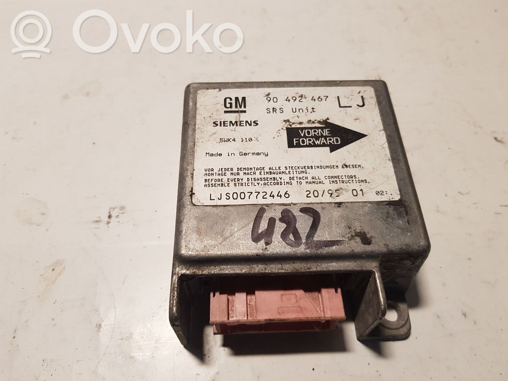 Airbag control unit/module   90492467